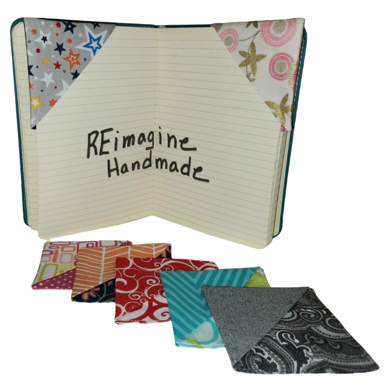 Corner Bookmark - Friendly Frog with Pink