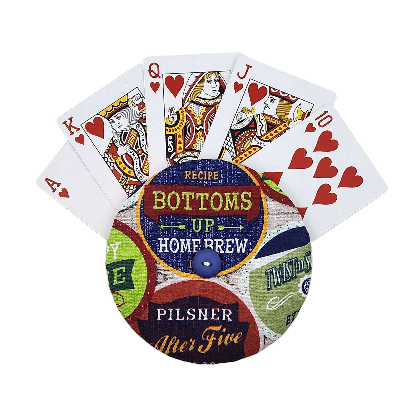 Playing Card Holder - Boozy Bottlecaps