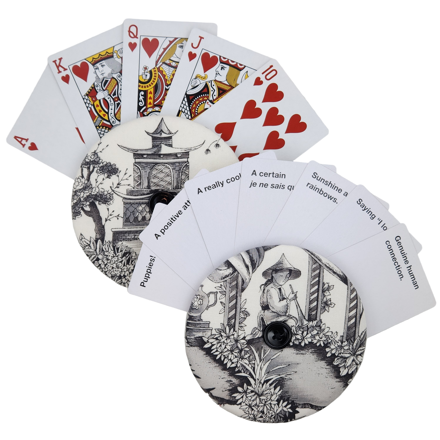 Playing Card Holder - Toile