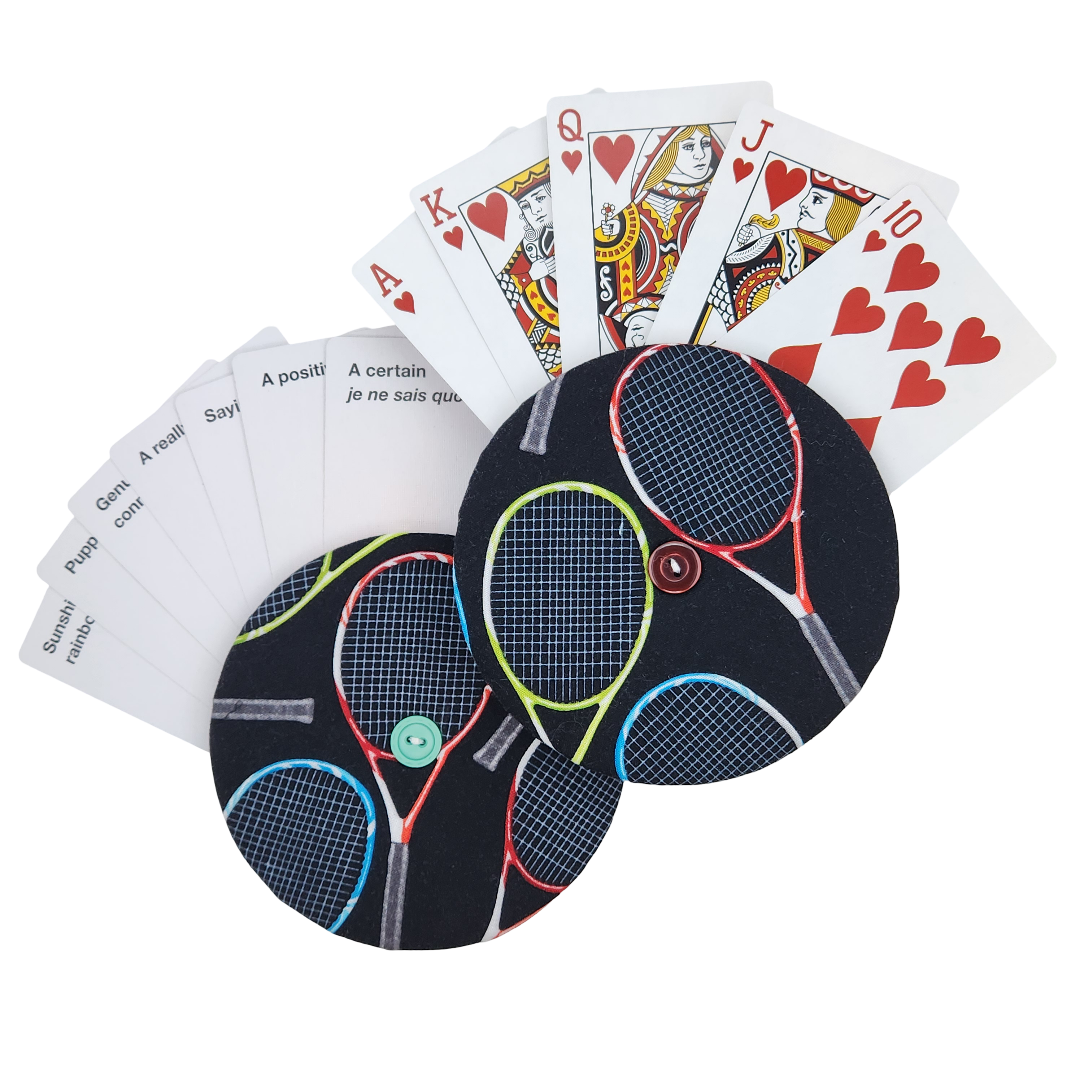 Playing Card Holder - Tennis Rackets