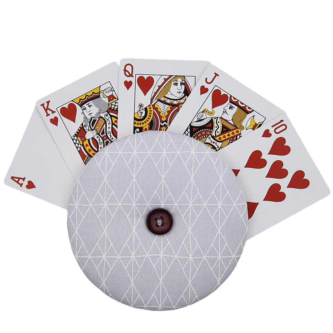 Playing Card Holder - Gray Diamonds