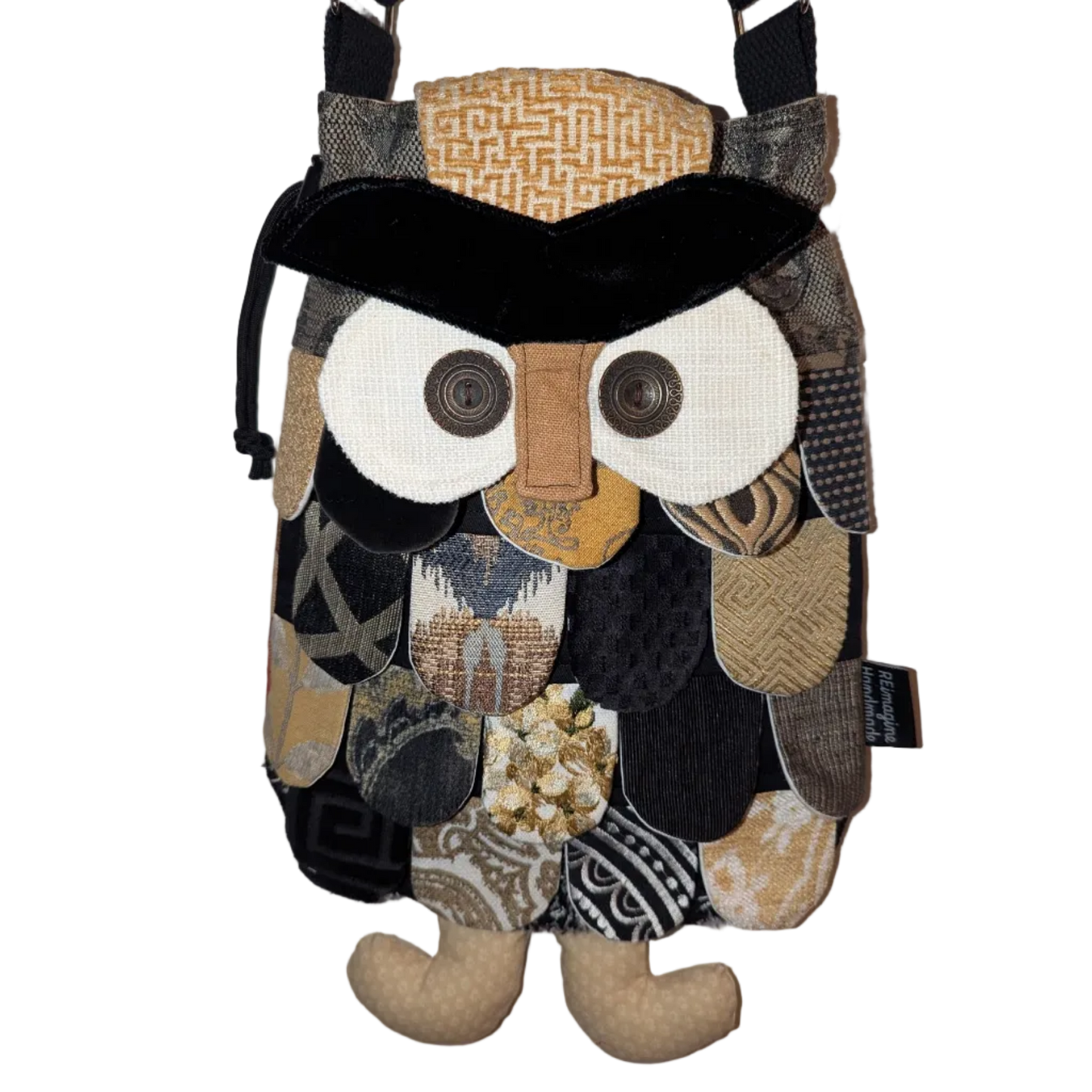 Small Owl Purse - Ebony
