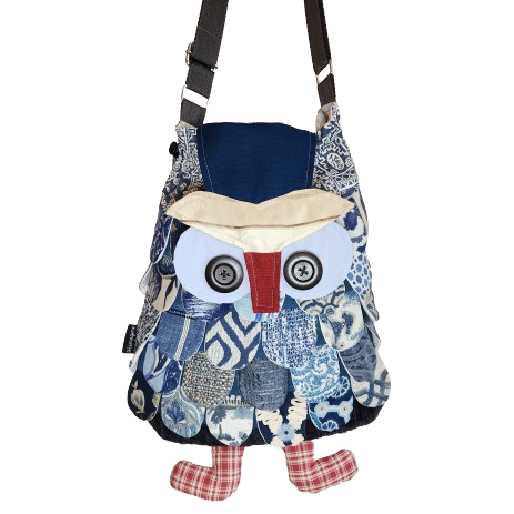 Owl Purse - Sapphire