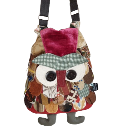 Owl Purse - Ruby