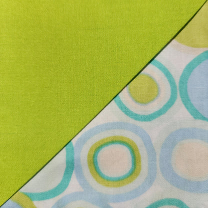 Corner Bookmark - Green Over Aqua Dots