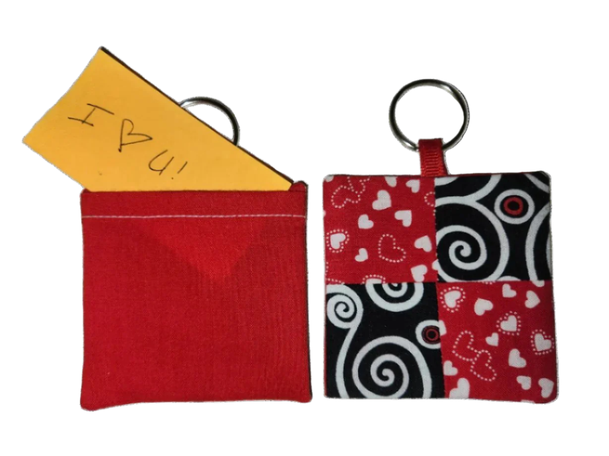 Keepsake Pocket Prayer Quilt Keychain