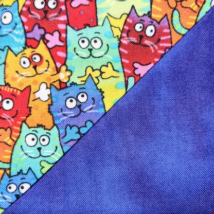 Corner Bookmark - Cats Over Blue