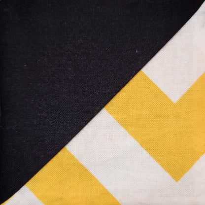 Corner Bookmark - Black Over Yellow Chevron