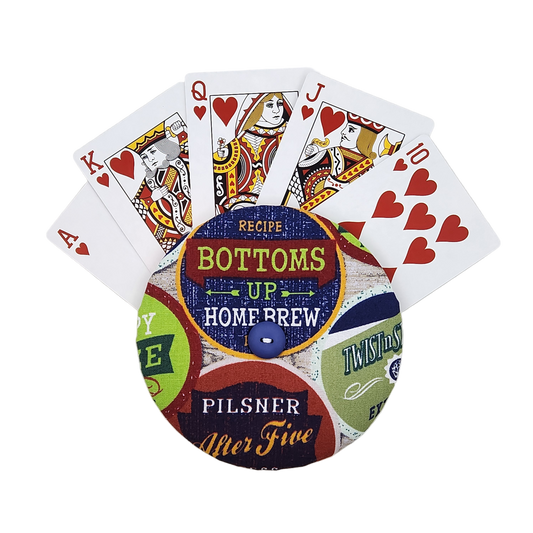 Playing Card Holder - Boozy Bottlecaps
