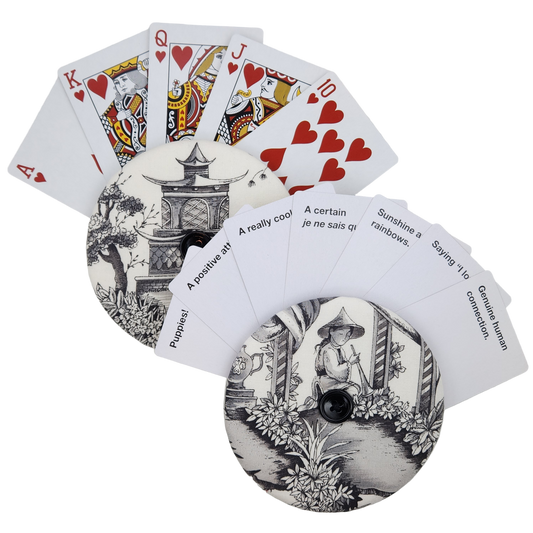 Playing Card Holder - Toile