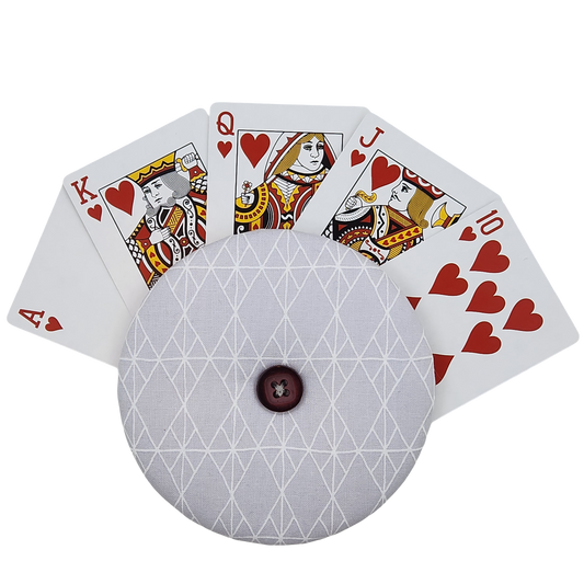 Playing Card Holder - Gray Diamonds