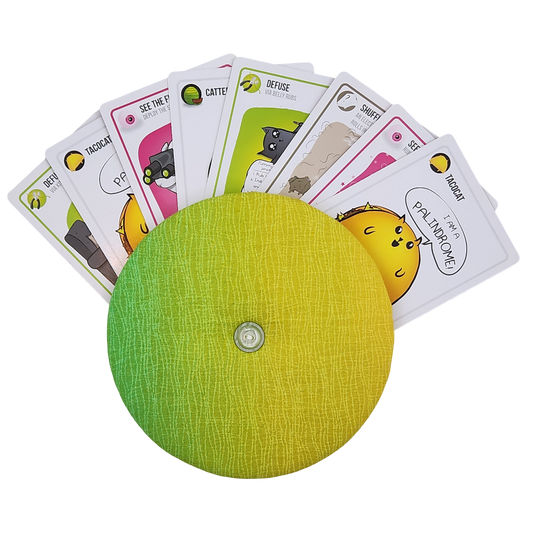 Playing Card Holder - Yellow-Green Ombre