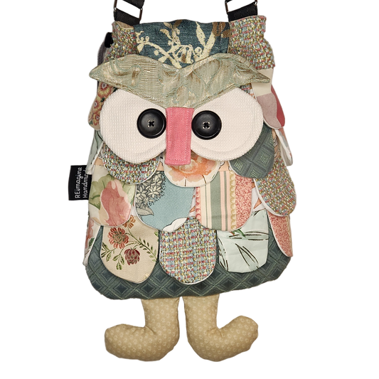 Small Owl Purse - Flora