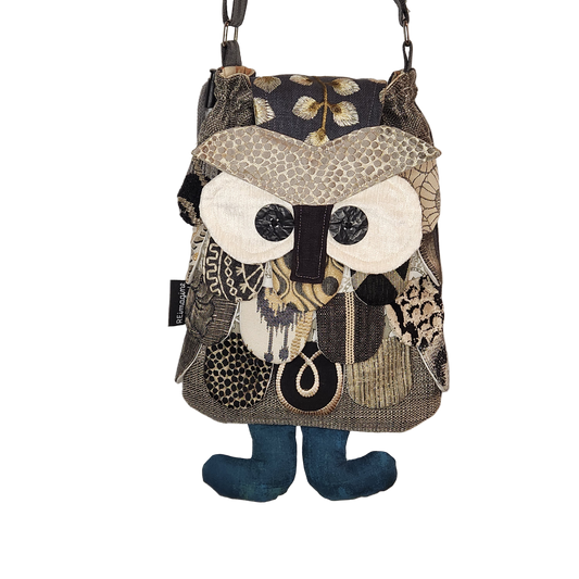 Small Owl Purse - Pewter